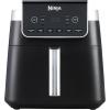 imageNinja Air Fryer PRO Friteuse 47L 1 tiroir 4en1 sans huile rtir rchauffer dshydrater cuire 1  2 portions  partir de produits surgels tiroir panier antiadhsifs 2 000 W Noir AF140EUGris