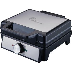 LITTLE BALANCE 8816 Power Gaufres 1600, Gaufrier électrique, Plaques anti adhésives, Sans PFAS, Véritable gaufre liégeoise, épaisse, moelleuse et croustillante, Poignée froide, 1600 W, Noir(Noir)