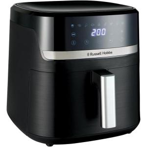 Russell Hobbs Air Fryer XXL 8,3L Rapid Air (Compact, Silencieux, Pizza Ø 26cm) Friteuse sans huile (9-en-1, Cuit, gril, rôtit et plus, économe, tactile,arrêt auto, compatible lave-vaisselle) 27632-56