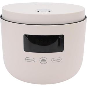 Acouto Mini Cuiseur à Riz, Acier Inoxydable, Cuiseur à Vapeur électrique d&rsquo;une capacité de 3 L avec Minuterie et Menu 8 en 1 pour Usage Domestique et Dortoir (Prise UE)(Prise UE)