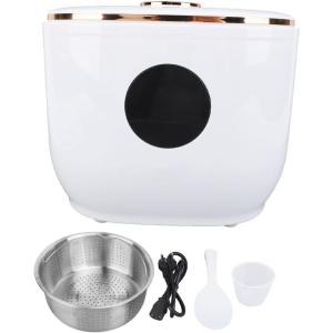 Aramox Mini Cuiseur à Riz Portable, 500 W 3 L, Multifonction électrique Antiadhésif avec Minuterie de 24 Heures, Fonction de Maintien au Chaud, Panier à Vapeur, Idéal pour 1 à 6 Personnes