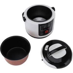 Aramox Mini Cuiseur à Riz Sûr et Fiable pour Voiture 24 V 200 W 2 L Petit Cuiseur à Riz de Voyage Portable avec Doubles Verrous de sécurité pour les Repas OnTheGo