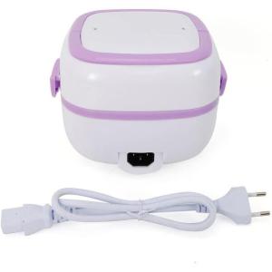 1L électrique Mini cuiseur à riz cuiseur à riz multifonctionnel boîtemanger portable Lunch Box facile à transporter et utilisation en extérieur.cuisiner cuire à la vapeur et garder au chaud.