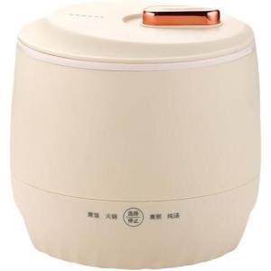 Mini cuiseur à Riz, Petit cuiseur à Riz de 2,2 L avec Fonction Maintien au Chaud, pour 1 à 2 Personnes, Pot intérieur antiadhésif, Facile à Nettoyer,Off White,2.2L(Off White)