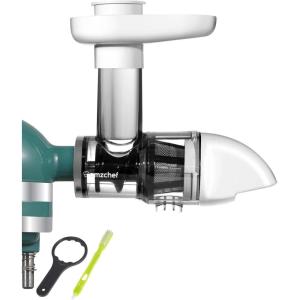 Accessoire pour Extracteur de jus pour KitchenAid Artisan – accessoire de extracteur jus pour kitchenaid – Presse-agrumes à froid sans BPA pour fruits et légumes – Accessoires uniquement,Blanc(Blanc)