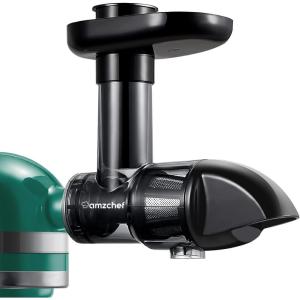 Accessoire pour Extracteur de jus pour KitchenAid Artisan – accessoire de extracteur jus pour kitchenaid – Presse-agrumes à froid sans BPA pour fruits et légumes – Accessoires uniquement,Blanc(Noir)