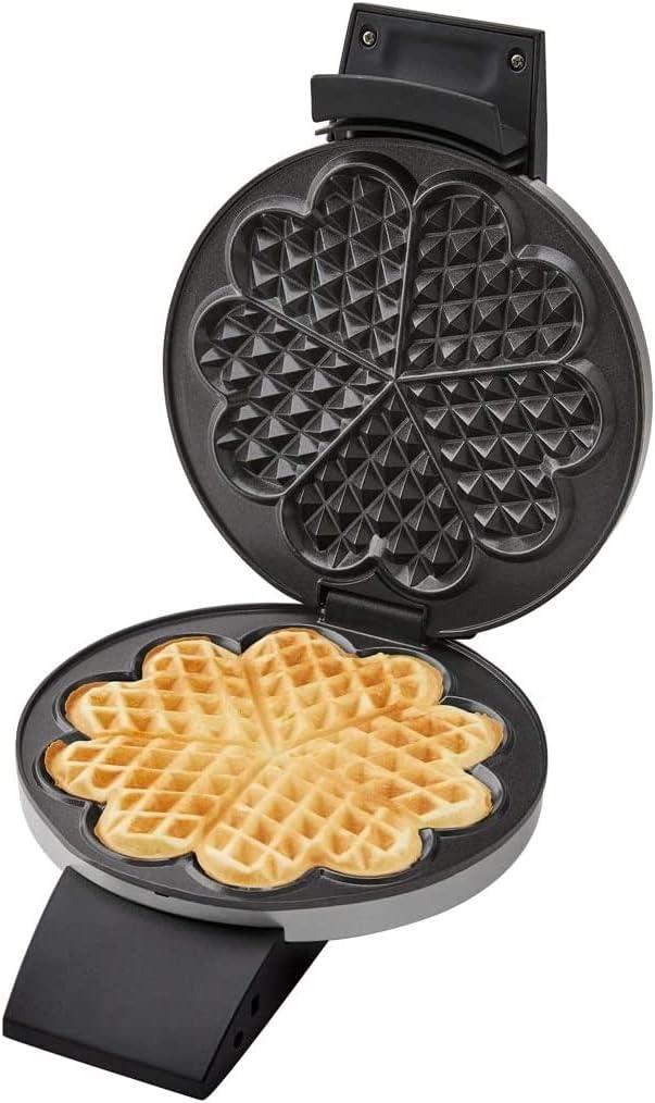 image:imageCloer 1639SR Gaufrier taille de gaufre 155 cm double revtement antiadhsif rsistant au sucre lumire de cuisson 930 W botier en acier inoxydable de haute qualit