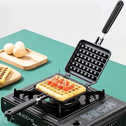 image:imageGaufrier Appareil a Gauffre Moule Gaufres Ustensiles De Cuisson Antiadhsifs Gaufres En Alliage dAluminium Pour Cuisinire GazA