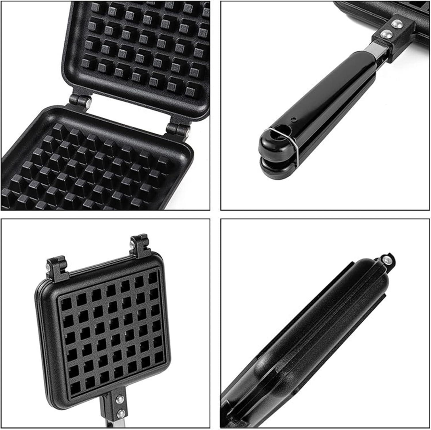 image:imageGaufrier Appareil a Gauffre Moule Gaufres Ustensiles De Cuisson Antiadhsifs Gaufres En Alliage dAluminium Pour Cuisinire GazB