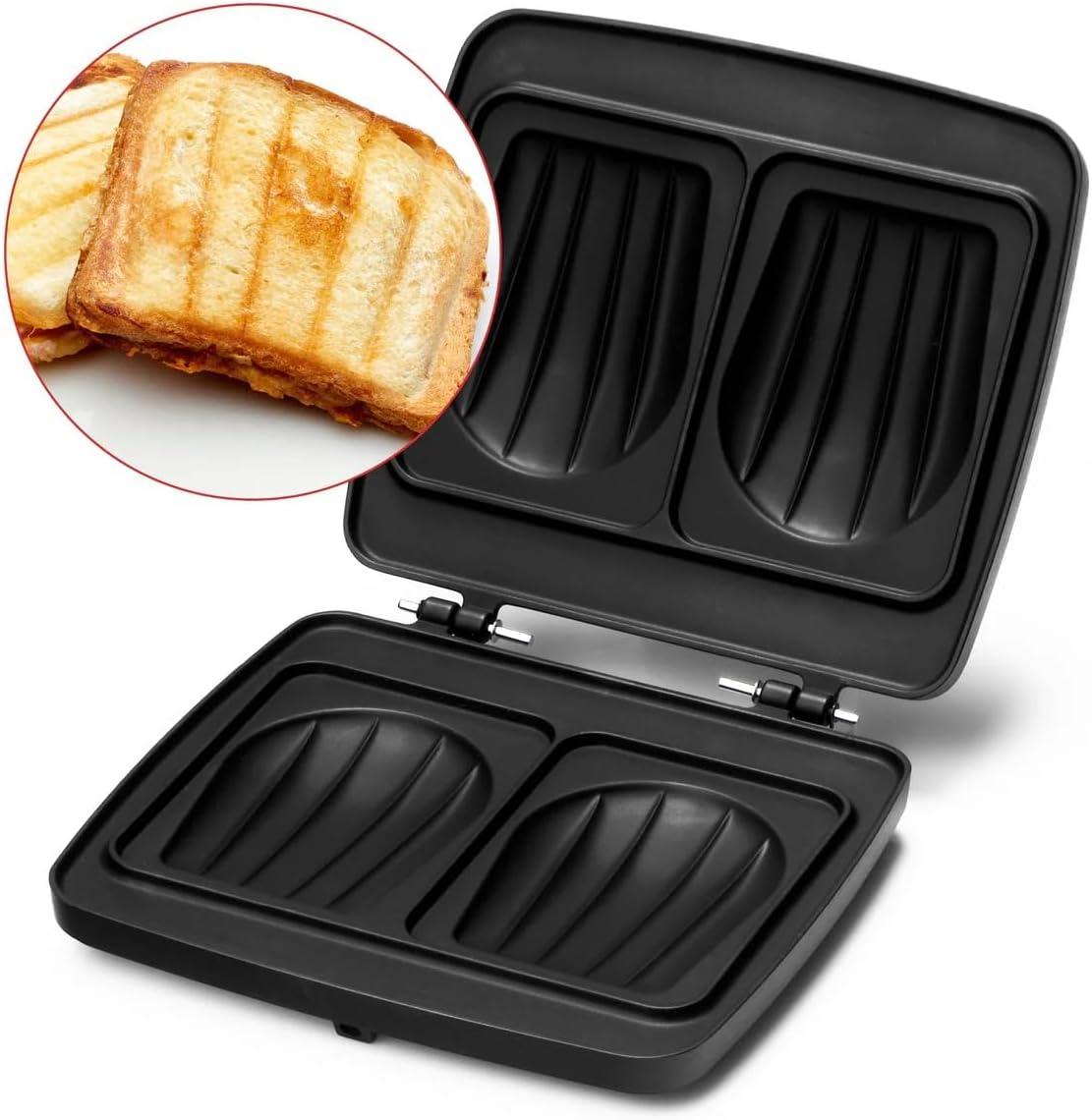 image:imagefrifri Gaufrier Hritage Cool Touch de 1200W Avec Plaques Amovibles Antiadhsives en Fonte dAluminium dot dun Thermostat et de la Fonction Rotative pour une Cuisson Uniforme GrisPlaques Croquesmonsieur