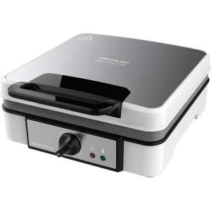 Cecotec Gaufrier Fun Gofrestone Double. Revêtement Antiadhérent RockStone, Thermostat Réglable , Gaufres Grand Format , 1200 W.(4 gaufres)