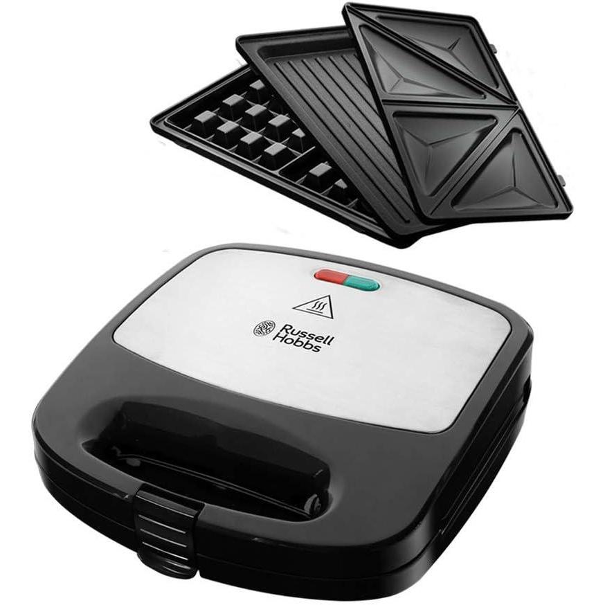 image:imageRussell Hobbs Appareil Croque Monsieur Multifonction 3 en 1 Fiesta Gaufrier Sandwich Gril Plaques antiadhsives lavables au lavevaiselle extensible cake pop mini donut churros 2454056Appareil Croque Monsieur 3 en 1