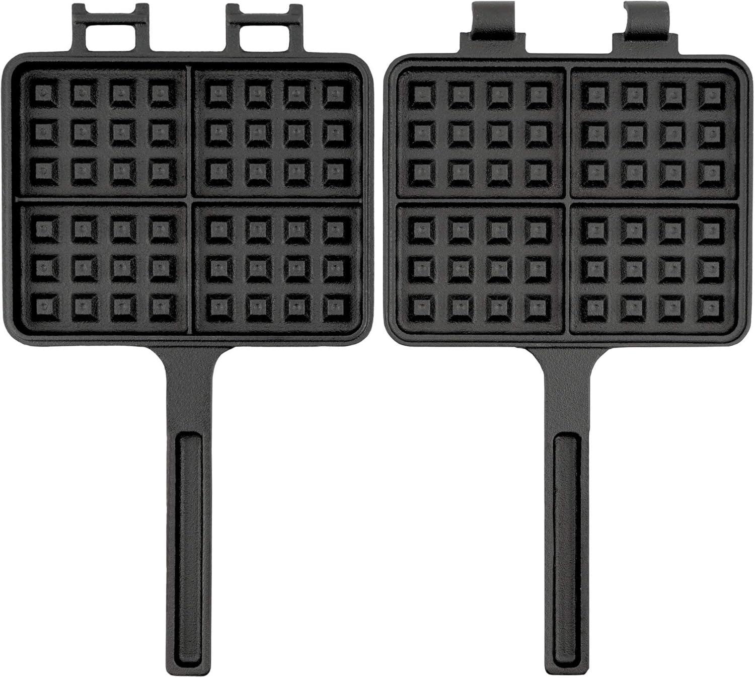image:imageBarbecueToro gaufrier I Fer Gaufre I gaufrier I gaufrier Moule Tarte Double Forme rectangulaire en Fonte Noir dj brl dans I gaufrier