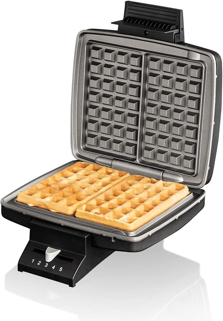 image:imageCloer 1459 Gaufrier pour gaufres de Bruxelles 1000 W lumire de cuisson degr de brunissement infiniment variable noirNoir