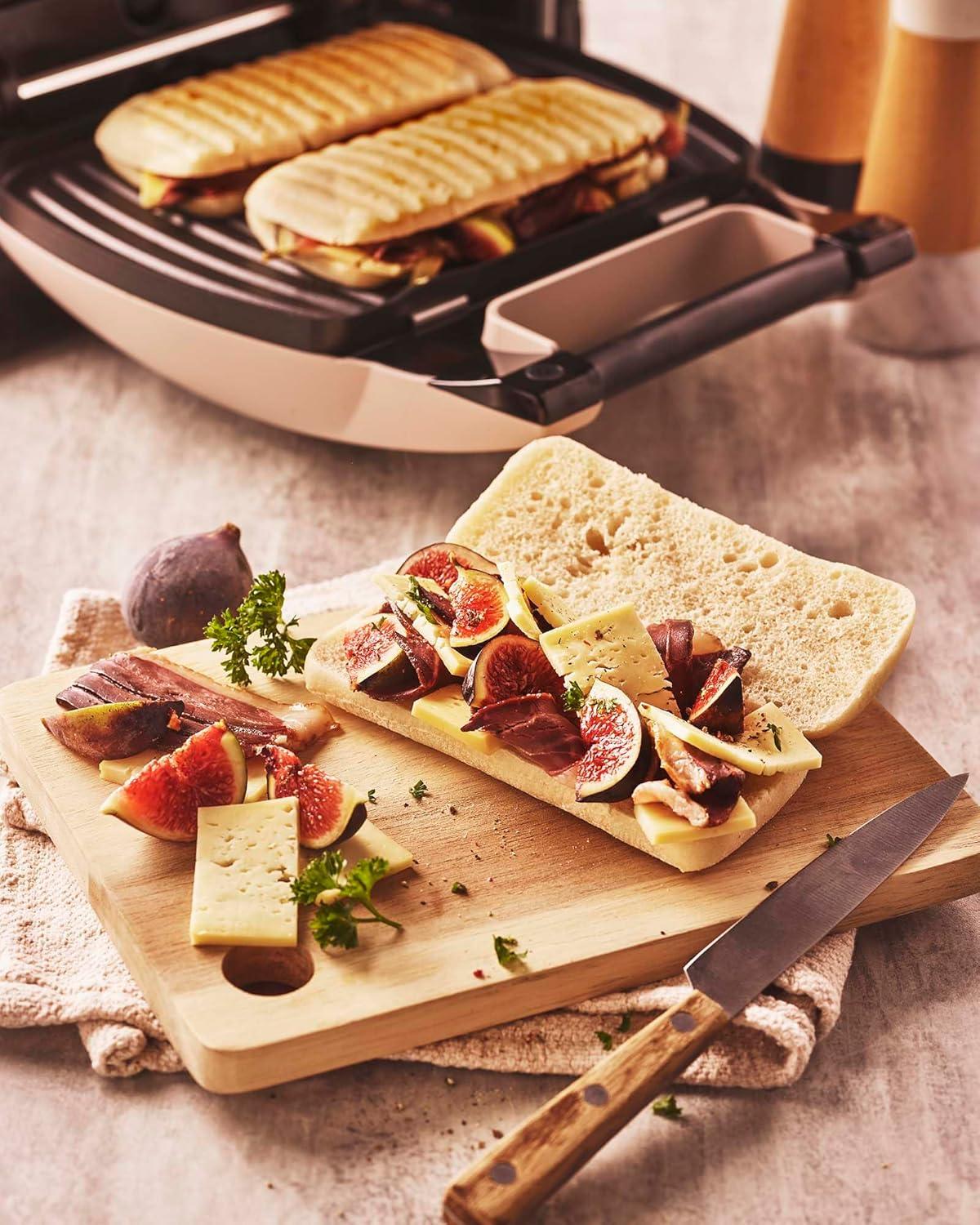 image:imageLAGRANGE Jeu de plaques PaniniGrill viande compatible avec tous les gaufriers quotPremiumquot Plaques en fonte daluminium Revtement antiadhsif double couche 010322