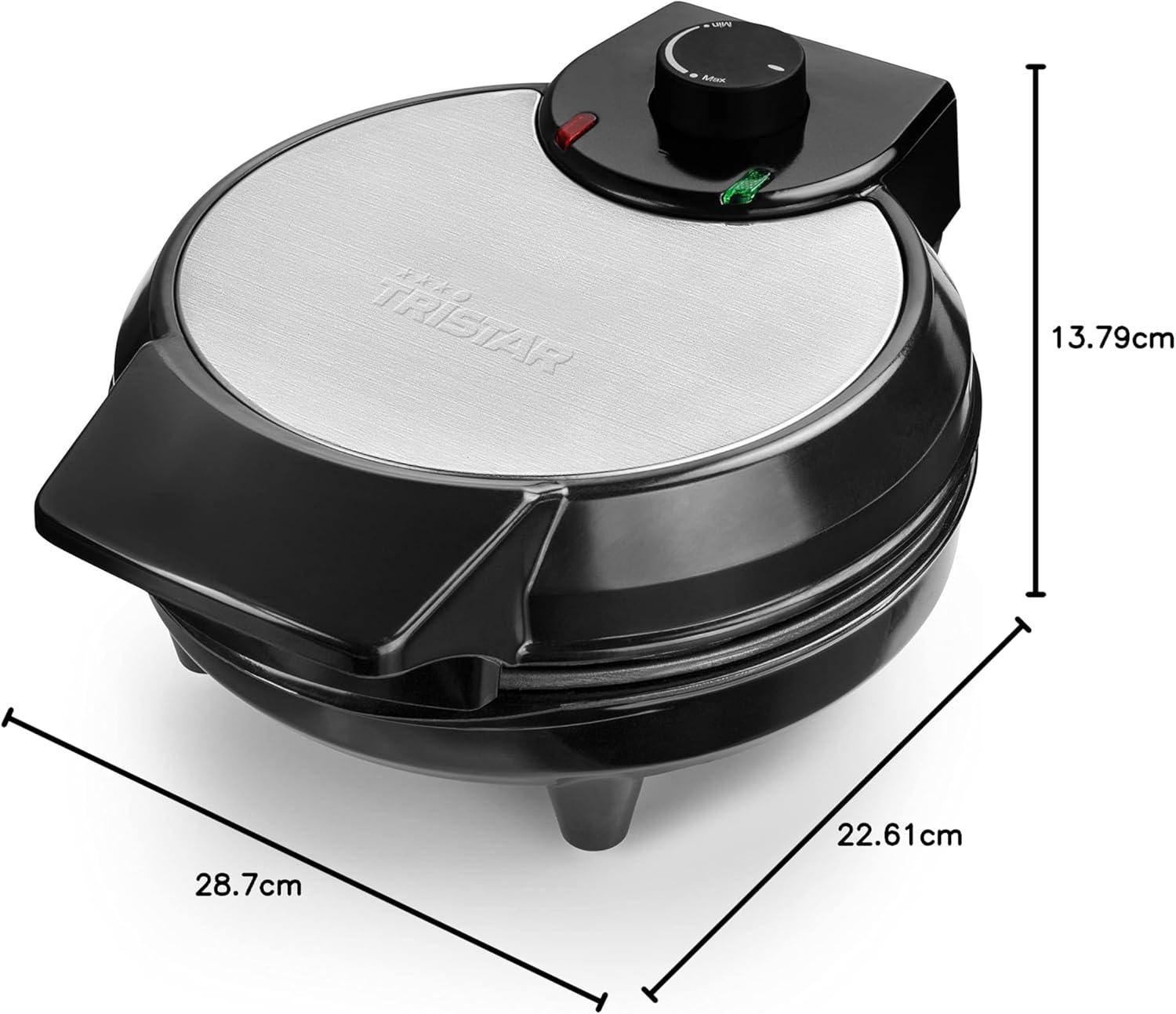 image:imageTristar gaufrier Noir Acier Inoxydable 2 gaufres 1 000 W WF2195Gaufre coeur