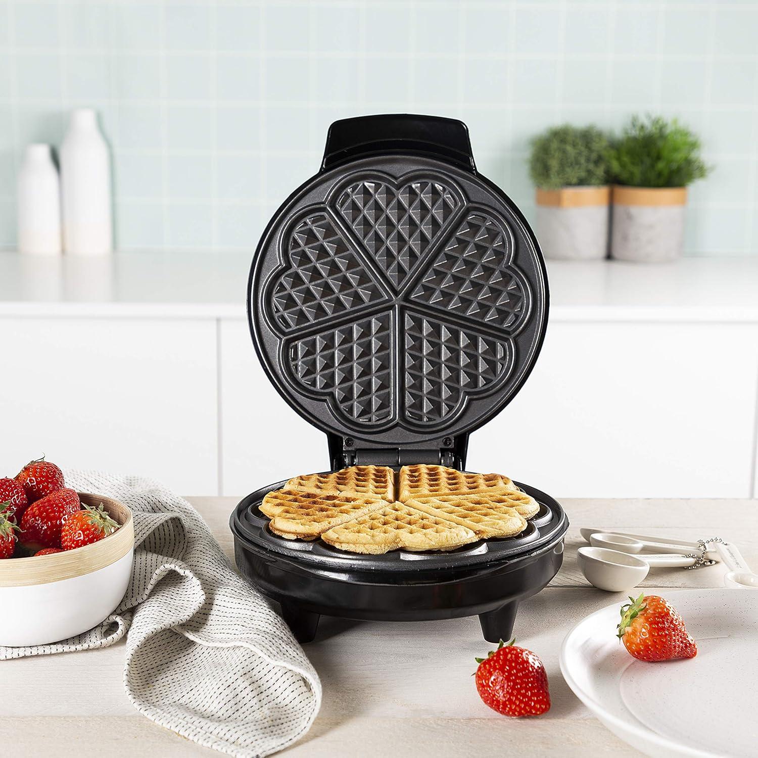 image:imageTristar gaufrier Noir Acier Inoxydable 2 gaufres 1 000 W WF2195Gaufre coeur
