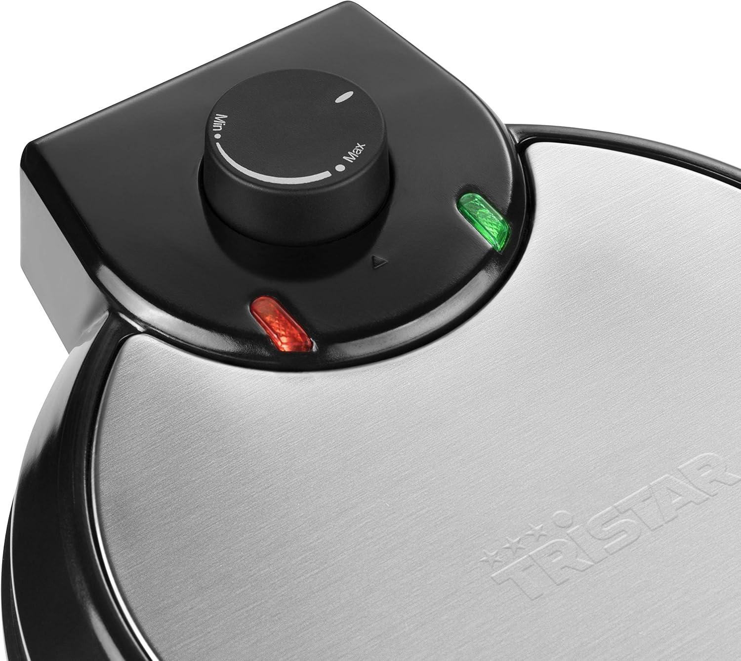 image:imageTristar gaufrier Noir Acier Inoxydable 2 gaufres 1 000 W WF2195Gaufre coeur