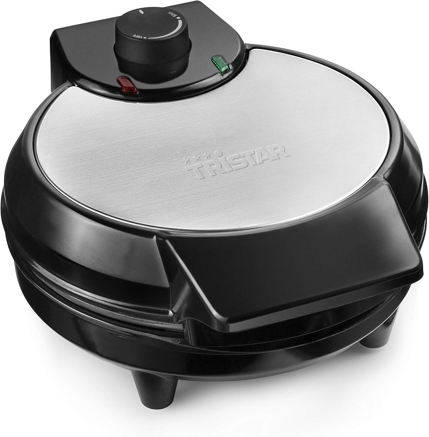 image:imageTristar gaufrier Noir Acier Inoxydable 2 gaufres 1 000 W WF2195Gaufre coeur