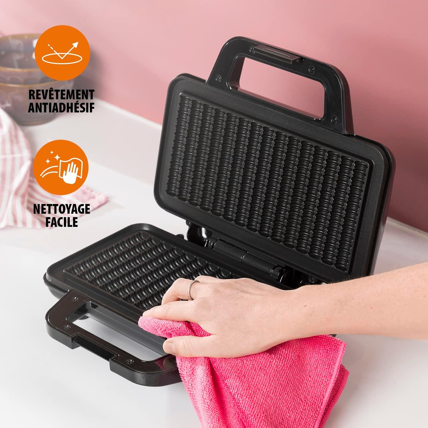 image:imageTristar gaufrier Noir Acier Inoxydable 2 gaufres 1 000 W WF2195Gaufre frite