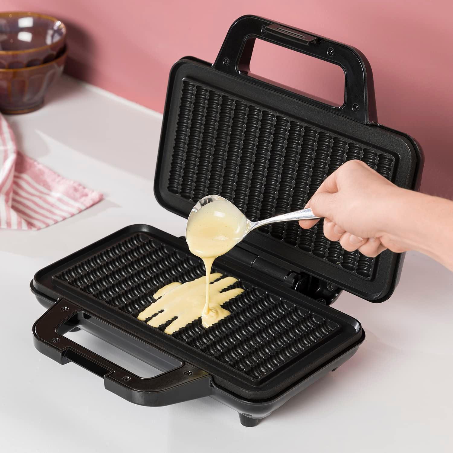 image:imageTristar gaufrier Noir Acier Inoxydable 2 gaufres 1 000 W WF2195Gaufre frite