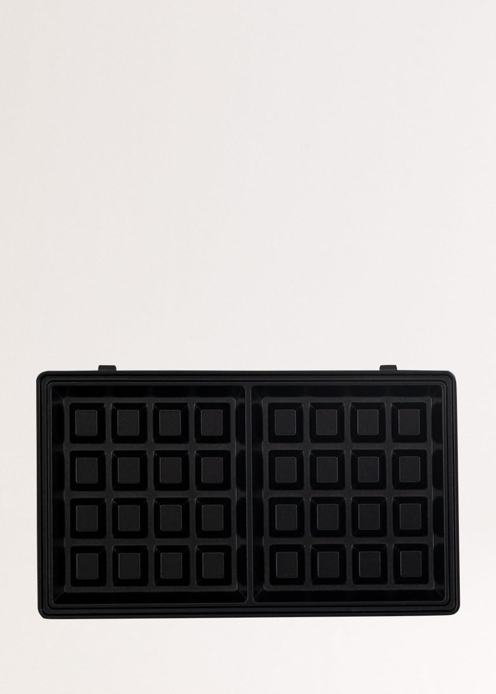 image:imageCREATESTONE STUDIOSandwichGrill et gaufrier quadruple vert sauge 3 plaques interchangeables Grill Gaufre et Sandwich revtement antiadhsif ouverture 180 4 tranches rtro 1600WVert Sauge