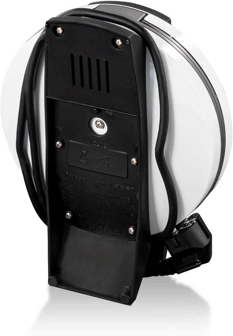 image:imageCloer 1620 Gaufrier pour gaufres en forme de cur 930 W taille de gaufre 155 cm degr de brunissement infiniment variable noirBlanc