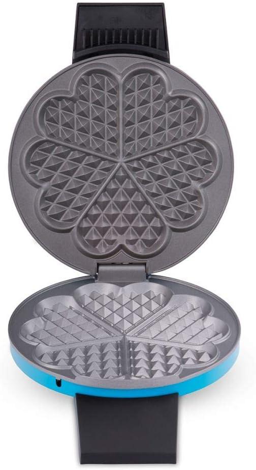 image:imageCloer 1620 Gaufrier pour gaufres en forme de cur 930 W taille de gaufre 155 cm degr de brunissement infiniment variable noirBleu
