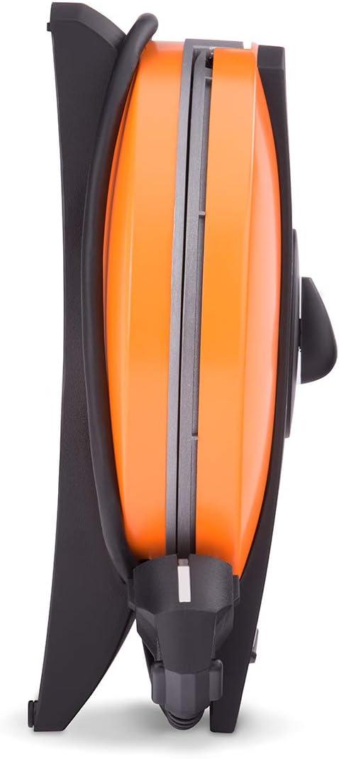 image:imageCloer 1620 Gaufrier pour gaufres en forme de cur 930 W taille de gaufre 155 cm degr de brunissement infiniment variable noirOrange