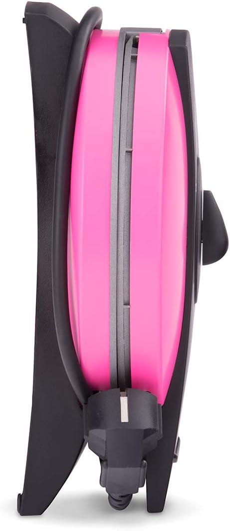 image:imageCloer 1620 Gaufrier pour gaufres en forme de cur 930 W taille de gaufre 155 cm degr de brunissement infiniment variable noirRose Bonbon