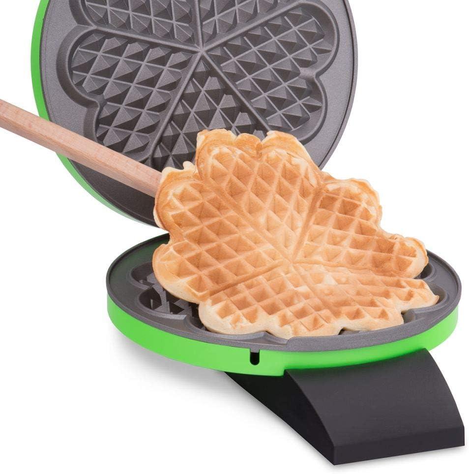 image:imageCloer 1620 Gaufrier pour gaufres en forme de cur 930 W taille de gaufre 155 cm degr de brunissement infiniment variable noirVert