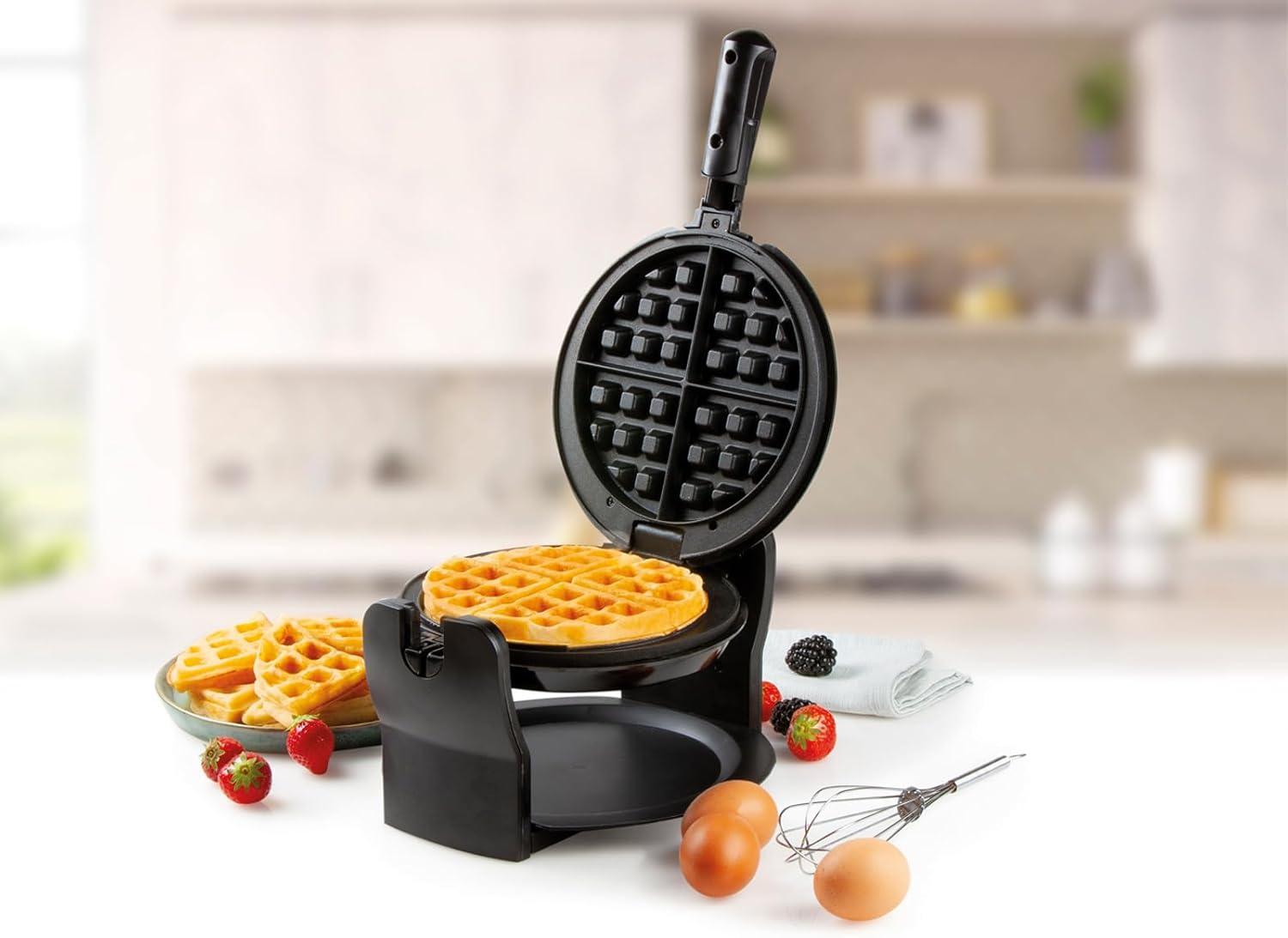 image:imageDomo DO9223W Gaufrier belge en fer noir