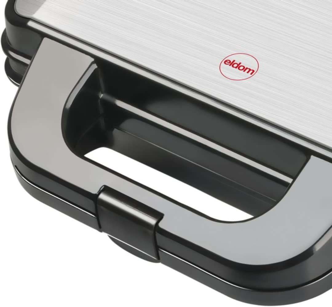 image:imageGaufrier ELDOM WA100S Puissance 1000W Pour Deux Grandes Gaufres