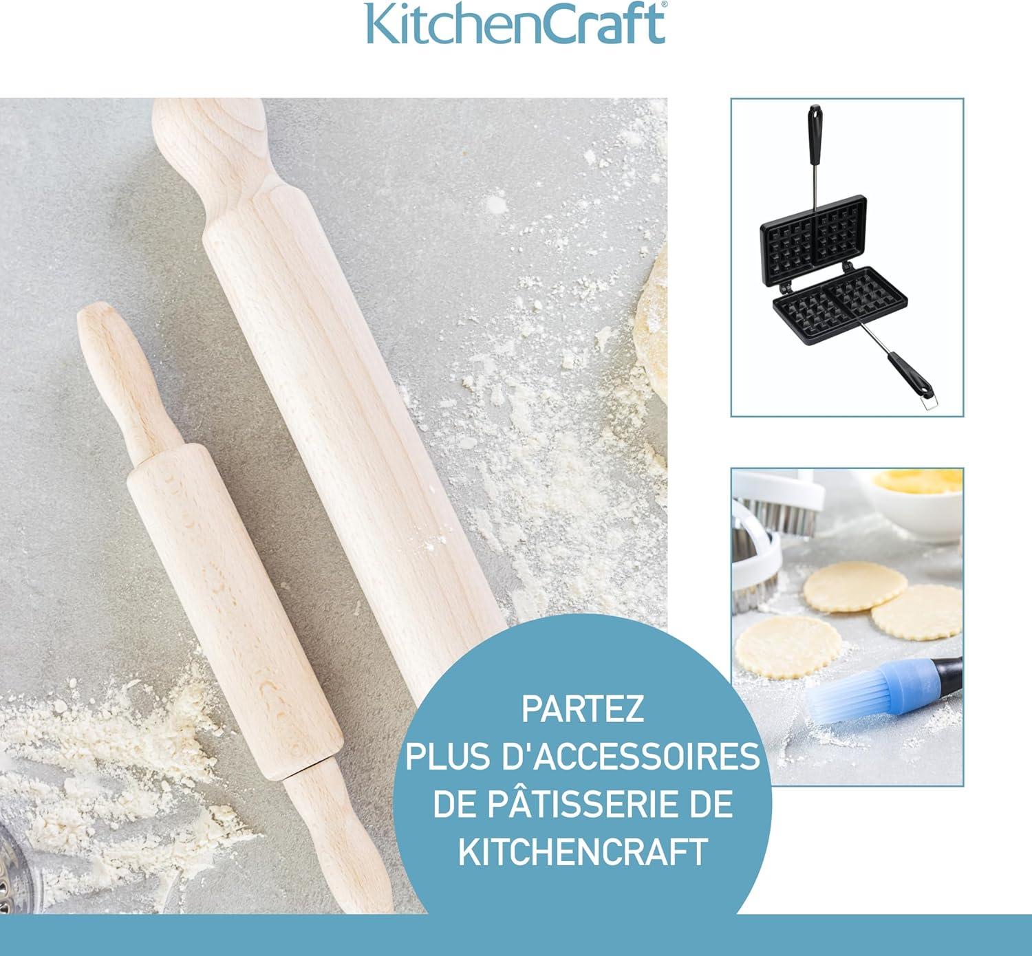 image:imageKitchenCraft Gaufrier Avec Revtement Antiadhsif Gaufrier Pour Cuisinire Simple Et Pratique Noir
