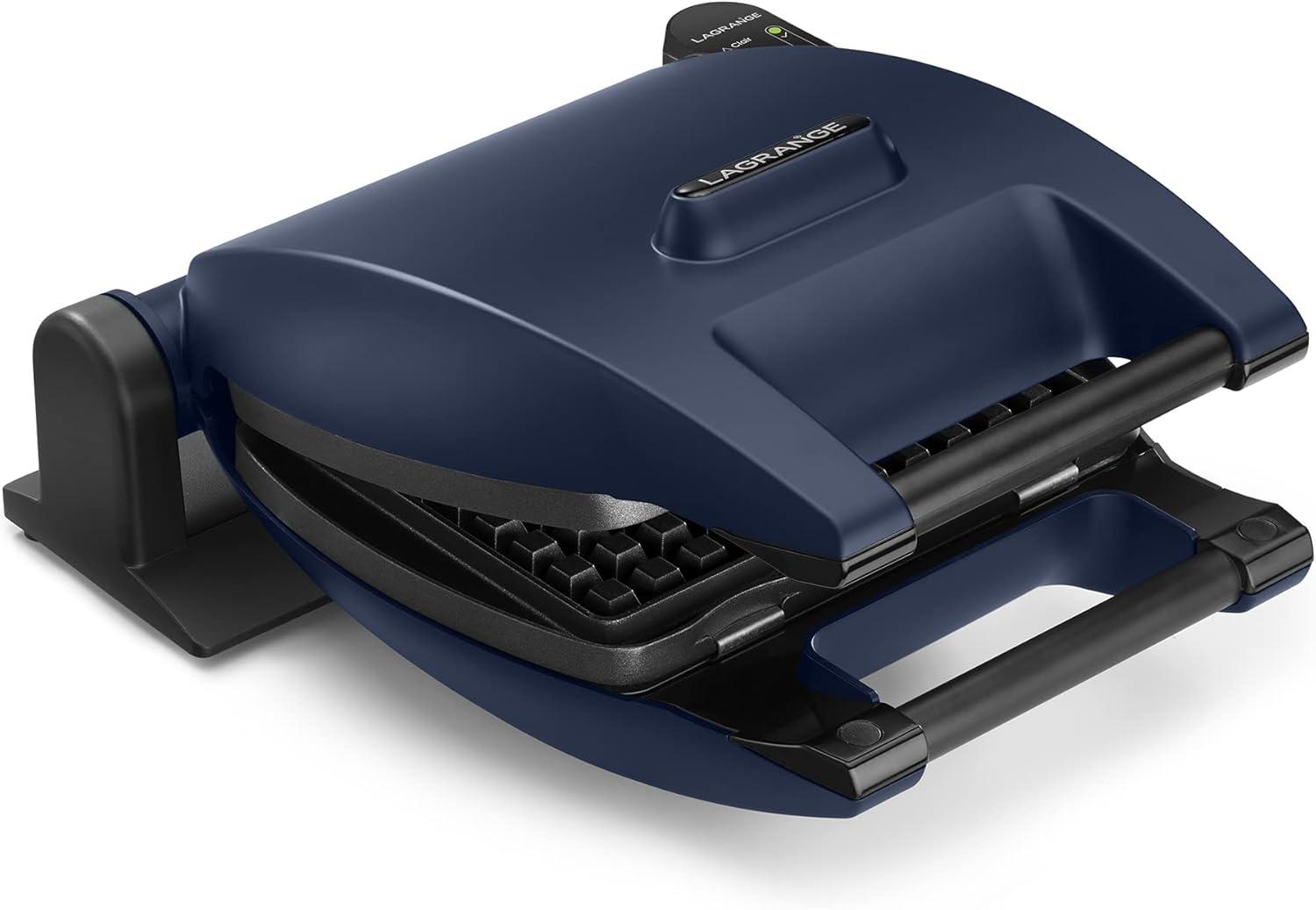 image:imageLAGRANGE Gaufrier Premium 1200W 3 jeux de plaques inclus Gaufre Gaufrette ampamp Croque Monsieur Fabriqu en France Rversible sur son socle Cuisson personnalise Multifonction 019642