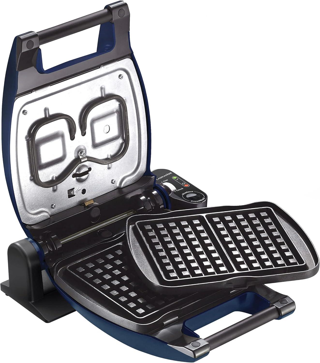 image:imageLAGRANGE Gaufrier Premium 1200W 3 jeux de plaques inclus Gaufre Gaufrette ampamp Croque Monsieur Fabriqu en France Rversible sur son socle Cuisson personnalise Multifonction 019642