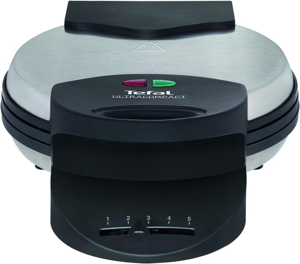 image:imageTefal WM310D Gaufrier en forme de cur pour gaufres en forme de cur rgulateur de temprature en continu plaques antiadhsives bac rcuprateur de pte noir 1000 W