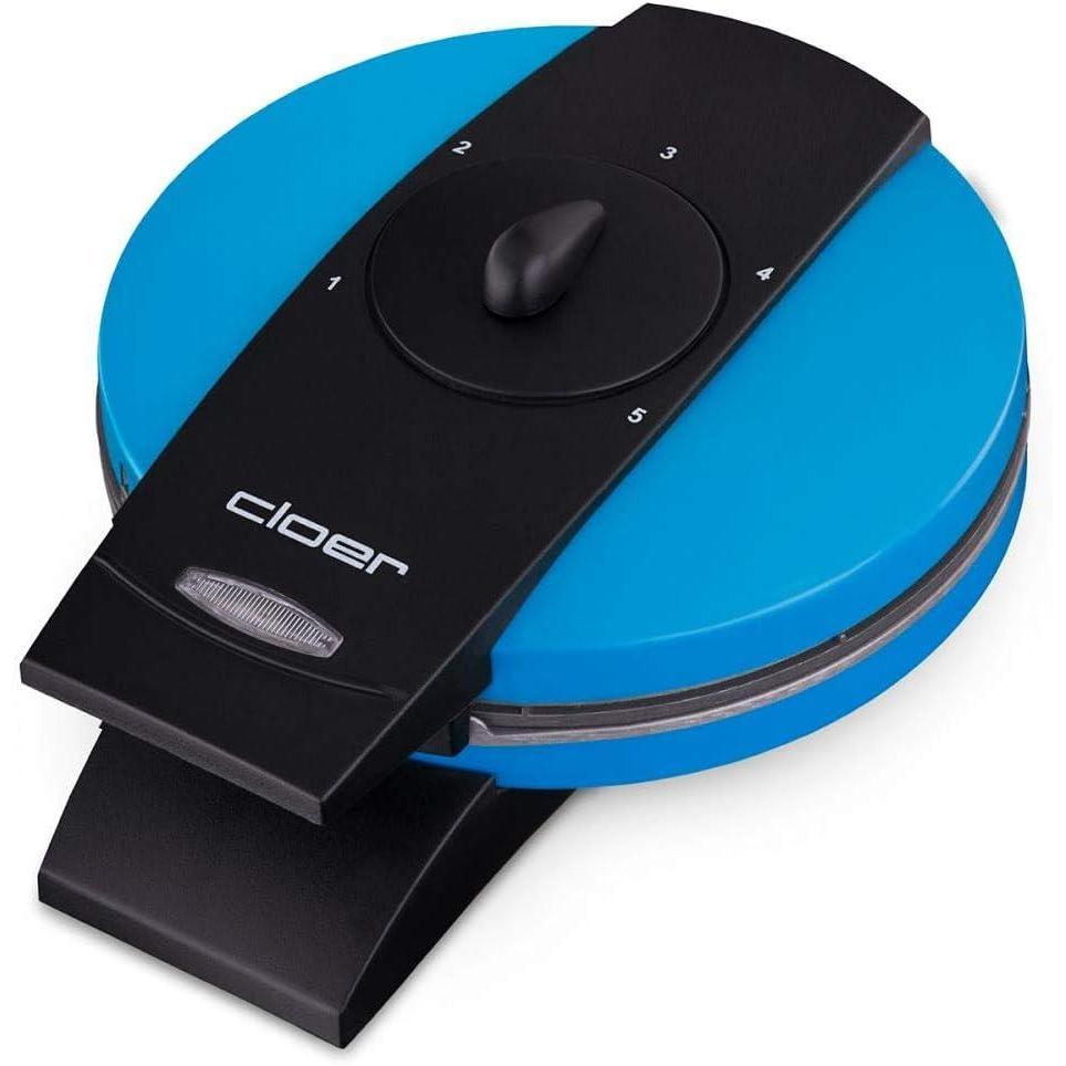 image:imageCloer 1620 Gaufrier pour gaufres en forme de cur 930 W taille de gaufre 155 cm degr de brunissement infiniment variable noirBleu