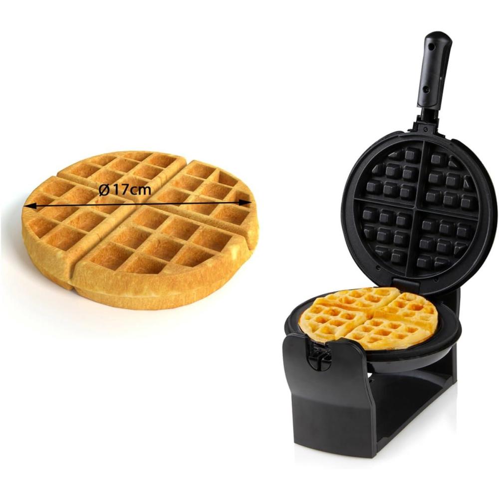 image:imageDomo DO9223W Gaufrier belge en fer noir