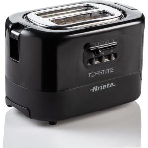 Ariete 159 Grille-pain 2 tranches avec pinces, tiroir ramasse-miettes Noir(Noir)