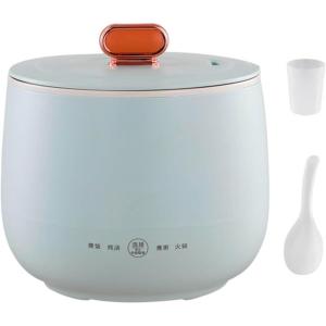1,1.8L,Mini Cuiseur À Riz Électrique avec Revêtement Antiadhésif, Mini Cuiseur À Riz pour 1 À 2 Personnes, 4 Fonctions Multicuiseur pour Préparer du Riz, De La Soupe, du Porridge(2)
