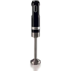 Ariete, 3-en-1 Mixeur Plongeant Moderne 602, Inclut Mixeur Hachoir, Verre pour Mixer et Fouet, 10 Vitesses + Fonction Turbo, Lame et Pied Amovible en Acier Inox, 1000W, Rouge(Noir)