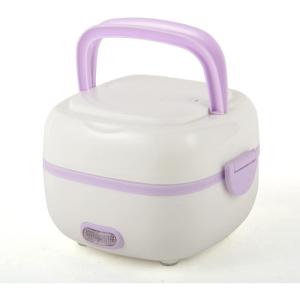 Boîte à lunch portable Bento Boîte à déjeuner électrique multifonctionnelle Mini cuiseur à riz Portable Food Steamer 200 W 1 litre avec fonction de maintien au chaud